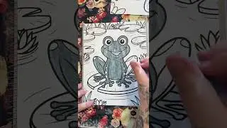 Frog coloring page
