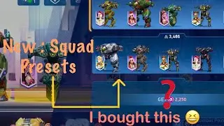 New : Squad Presets || Save Different Hanger combinations with the Squad presets system | Mech Arena