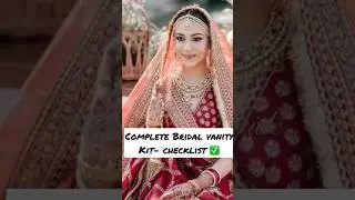 Complete Bridal vanity kit #youtubeshorts #makeupproducts #bridalproducts #trendingreels #trending☘️