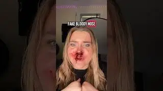 How they make bloody noses like in the movies&hellip;. #makeup #sfx