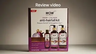 WOW Onion + Collagen Anti-Hairfall Kit Review | Hair fall control 