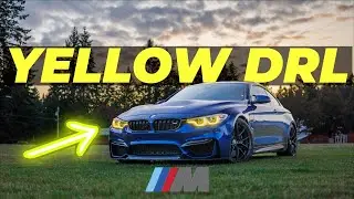 BMW M4 CS GOES CSL STYLE YELLOW DRL'S | G80 M3 (9 sec) CAMEO +AWD LAUNCH!