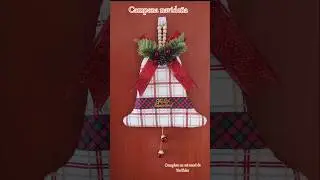 Campana con reciclaje #christmas #diy #craft #homemade #homedecor