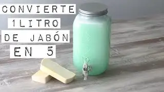 MULTIPLICA JABÓN LÍQUIDO PARA PLATOS Y AHORRA DINERO