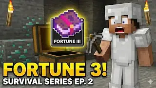 Наконец-то я получил Fortune 3 в серии игр на выживание в Minecraft | Эпизод 2