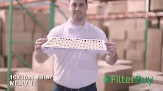 FilterBuy 16x16x1 MERV 11 Pleated AC Furnace Air Filter