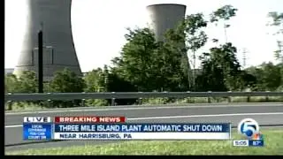 Three Mile Island plant automatic shut down