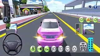 Pink Color Super Buck Chame To Gas Station For Refill Oil In His Buck - 3rd Driving Class Simulygug