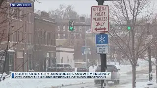 South Sioux City Announces Snow Emergency