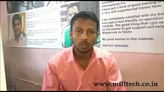 Devendiran changed to CNC Engineer from Office assistant, Mastercam training Millwright Hosur, India