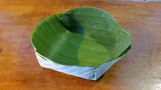 How To Make Banana Leaf Plates/Leaf plate making ideas