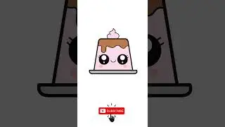 How to Draw Cute Pudding Step by Step #Shorts #kidsart #drawing #howtodraw