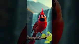 Enjoy Nature&rsquo;s Beautiful Male Cardinal 🦜🌍 #highlights #nature #naturelovers  #youtubeshorts #enjoy