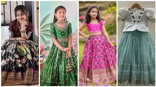 20 Different Designer Kids Lehengas 2024 || Kids Pattu Langa Jacket Designs ||Pattu Pavadai 2024