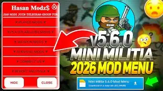 Mini Militia Mod Menu v5.6.0 | Latest VIP Hack 2026 Unlimited Features | No Key | Free Download