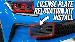 Grimmspeed License Plate Relocation Kit | 2022 GR86 / BRZ