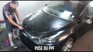 Pose PPF Mate sur Tesla Model Y. Pr&eacute;paration de dingue! 😍
