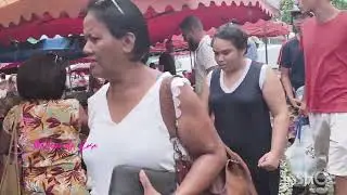 March&eacute; Forain di Saint Paul, La Reunion, Perancis 