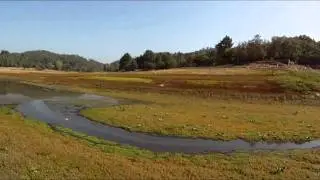 Dry Reservoir in Spain filmed with a Quadrocopter and Gopro