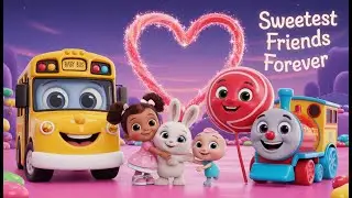 Candy Bus Song 🍭 Wheels on the Bus Candy Version | Best Nursery Rhymes & Kids Songs 2026