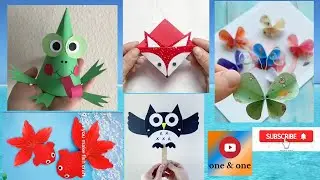 Top Paper Crafts 2021 | Easy Origami | Handcraft for kids #Frog #Owl #Fish #Wolf #oneAndoneTV