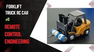🚜 1/64 Mini Alloy Forklift Truck RC Car 🚜 | Remote Control Engineering Vehicle Toy for Kids & Adults