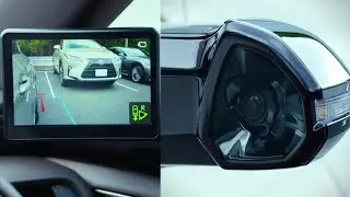 2019 Lexus ES DIGITAL SIDE MIRRORS. World's First Ever Digital Side Mirrors.