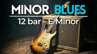 Gritty Vintage Blues Guitar Backing Track Jam in E Minor | 12 bar