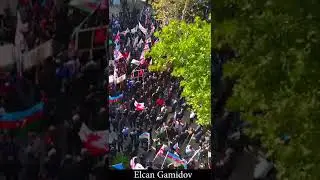Gurcustan Marneuliden  Azerbaycan Eskerine destek akciyasi  kecirilib bugun