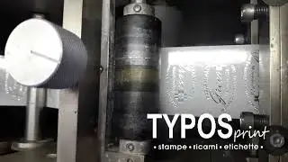 typosprint etichetta adesiva fondo trasparente stampa a Caldo Argento