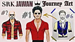 Shahrukh Khan Journey Art | Jawan movie |6 different looks|