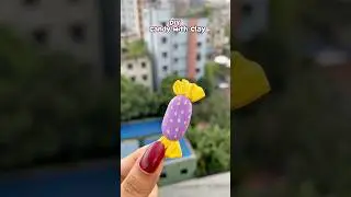 How to make Candy from Super Clay 💜 #shorts #candy #viral #youtubeshorts