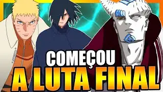 A LUTA FINAL COME&Ccedil;OU | NARUTO e SASUKE vs ISSHIKI - BORUTO EP. 215