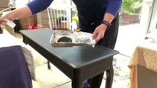 The Secret to a Perfect Furniture Finish | Black Console Table Transformation (Part 1)