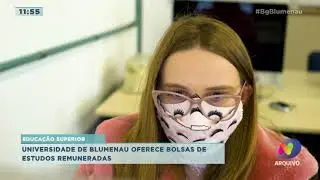 Universidade de Blumenau oferece bolsas de estudo remuneradas