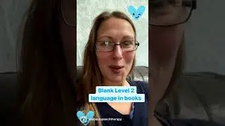 💙 Blank Level 2 with books #reading #language #speechtherapy