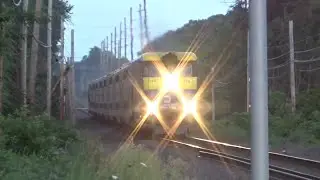 E-Bell & Great K5LL - LIRR EMD DE30AC 406 Leading Double Decker Trains Compilation