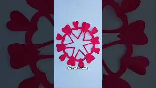 Red Heart  Paper craft | #diy #simplethings #art #papercraft #heart  learning Crafts
