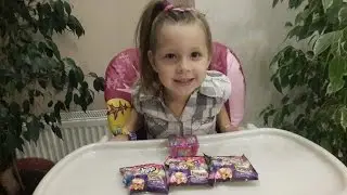 Шопкинс корзинка и пакетики сюрпризы с игрушками розпаковка)Shopkins basket and bags Packed