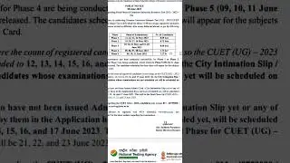 NTA CUET Examination Datesheet Out 2023 Must See All PG Students #delhiuniversity #datesheet