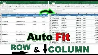 MS Excel Auto set Row And Column || Create Table sort cut || #msexceltutorial #excel #learning