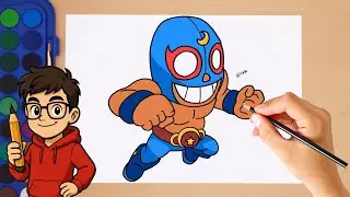 How to Draw El Primo | Step by step Drawing | Squad Busters