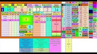 Automated cricket scoreboard with commentary