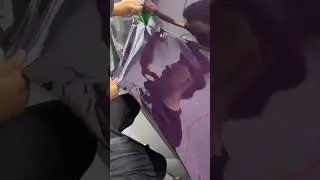 CAXVINYL Factory PET Purple Forged Carbon Car Wrap Install Case