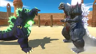 SUPER GODZILLA vs SPACE GODZILLA AT THE ARENA - Animal Revolt Battle Simulator