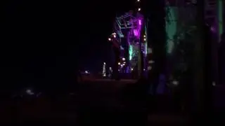 Ariel Peake spinning fire at Camp Questionmark BM 2016