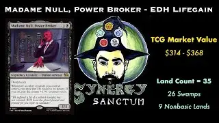 MTG x TMNT - Мадам Нуль, Могущественный Брокер - Обзор колоды с эффектом получения жизни для EDH