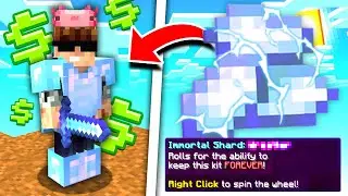 Unlocking an INSANE KIT on our FIRST TRY?! | Minecraft Skyblock Let's Play #14