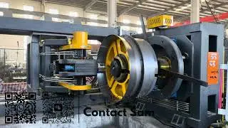 Bellmouth flanging machine for centrifugal fan parts forming 