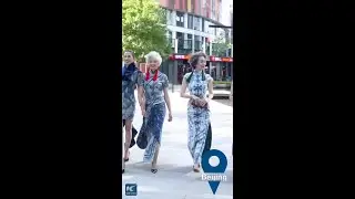 Glam grannies in traditional batik dresses turn Beijing's streets into their runway